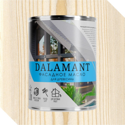 Масло фасадное Dalamant Белый 0,7л ДЛ-00001140