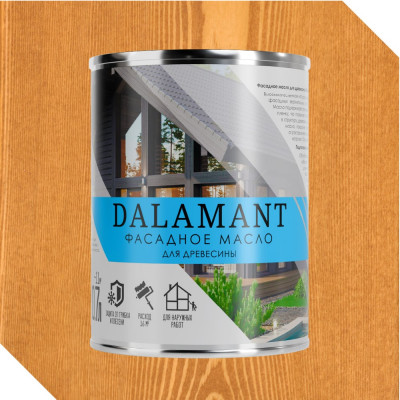 Масло фасадное Dalamant Тик 0,7л ДЛ-00001148