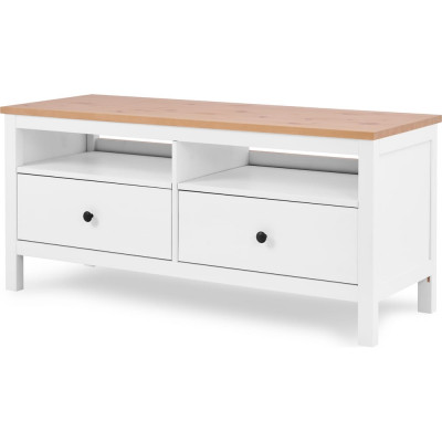 ТВ-тумба Лузалес КЫМÖР 124х57х47, белый/светло-коричневый 5031150111