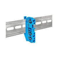 Клеммная пружинная колодка EKF JXB-ST-2.5 31А 3 вывода синяя plc-jxb-st-2.5-3-blue