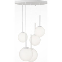 Подвесной светильник MAYTONI basic form 5хe14x40w металл матовый белый MOD321PL-05W