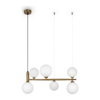 Подвесной светильник MAYTONI ring 6хg9x25w металл латунь MOD013PL-06BS1