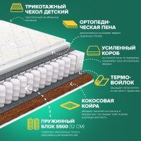 Детский матрас Sleeptek Junior FoamCocos 70*120 SJFC-00001-3136