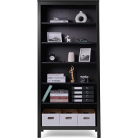 Стеллаж Лузалес КЫМÖР Стеллаж 90х198х37, черный 5031280205