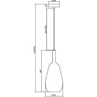 Подвесной светильник MAYTONI duality 1хe27x60w металл черный MOD271PL-01B8