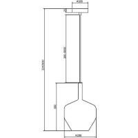 Подвесной светильник MAYTONI duality 1хe27x60w металл черный MOD271PL-01B6