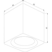 Потолочный светодиодный светильник Elektrostandard matrix 9w 4000к черный 25051/led a065287