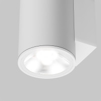 Настенный светильник (бра) MAYTONI outdoor shim led 10w металл и стекло белый O303WL-L10W3K