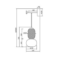 Настенный светильник (бра) MAYTONI pattern led 18w металл золото MOD267WL-L18G3K