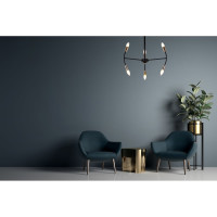 Люстра Freya ingrid 6хe14x40w, металл, черный FR5087PL-06B