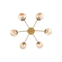 Люстра Freya blaze 6хe27x60w, металл, медь FR5158PL-06BS