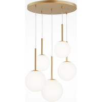 Подвесной светильник MAYTONI basic form 5хe14x40w металл золото MOD321PL-05G1