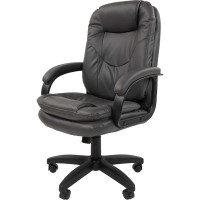 Офисное кресло CHAIRMAN 668 Россия экопремиум серый, черный пластик 00-07128004
