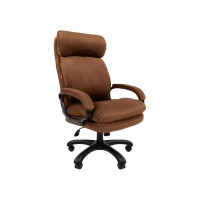 Кресло CHAIRMAN Home 505 ткань Т-14 коричневый черный пластик 00-07127987