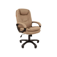 Офисное кресло CHAIRMAN 668 экопремиум бежевый черный пластик 00-07128002