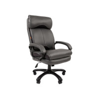 Офисное кресло CHAIRMAN 505 экопремиум серый черный пластик 00-07127994