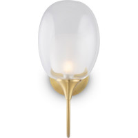Настенный светильник (бра) MAYTONI aura 1хe14x60w стекло латунь MOD016WL-01BS