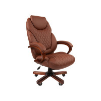 Офисное кресло CHAIRMAN 406 экопремиум коричневое N 00-07117086