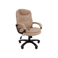 Кресло CHAIRMAN Home 668 ткань Т-6 бежевый черный пластик 00-07127999