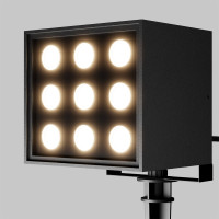 Ландшафтный светильник MAYTONI outdoor ares led 18w алюминий и стекло черный O309FL-L18B3K