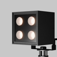 Ландшафтный светильник MAYTONI outdoor ares led 8w алюминий и стекло черный O309FL-L8B3K