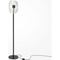 Напольный светильник (торшер) MAYTONI eclipse led 6w нержавеющая сталь матовый черный MOD152FL-L1BK