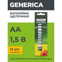 Батарейка GENERICA щелочная, alkaline, lr06/aa (10+2шт) ABT-LR06-ST-B12-G