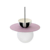 Подвесной светильник Bergenson Bjorn Anniken, Ø36x28 см, черный/белый/лиловый BB0000502