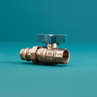 Кран шаровой люкс с полусгоном (1/2") РМС ГШБП-15-Л