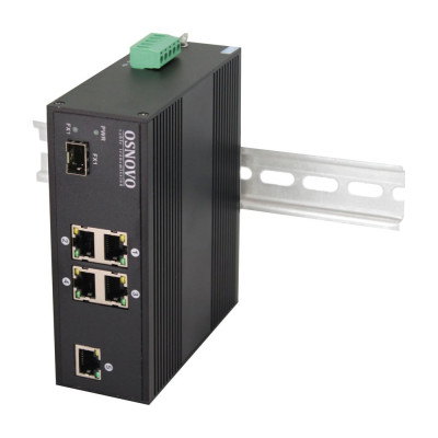 OSNOVO SW-40501/IC Промышленный PoE коммутатор Fast Ethernet на 6 портов. sct0883