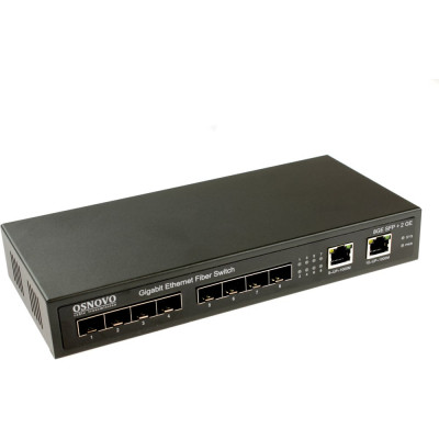 OSNOVO SW-7028 Коммутатор Gigabit Ethernet на 8 SFP + 2 RJ45 портов. sct1278