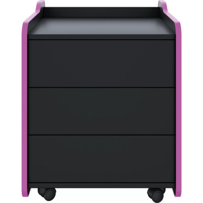 Тумба для игрового компьютерного стола VMMGame CASE 50 BLACK PURPLE CS-2BKPU