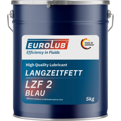 Высокотемпературная литиевая комплексная смазка EUROLUB LANGZEITFETT LZF 2 BLAU 719005