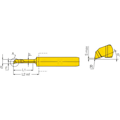 Расточной резец UARGUS VHM MC419BCR05L9R AHS 14 236 356