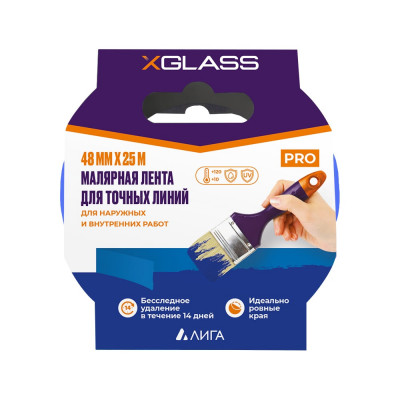 Лента малярная XGLASS 160491