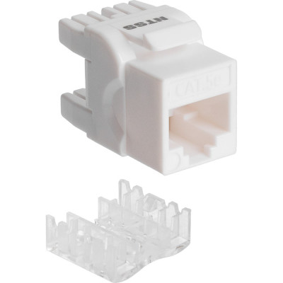 NTSS Модуль Keystone UTP RJ45 cat.5e, 180 градусов, белый NTSS-KJ-UTP-RJ45-5e-180-WT