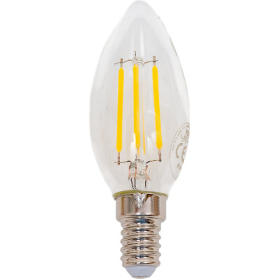 HOROZ ELECTRIC Светодиодная филаментная лампа FILAMENT CANDLE-4 4W 4200K E14 220-240V 001-013-0004 HRZ00002158