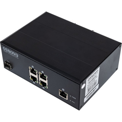 Промышленный PoE коммутатор OSNOVO SW-40501/IC Fast Ethernet на 6 портов sct0883