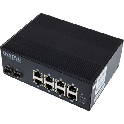 Промышленный PoE коммутатор OSNOVO SW-60802/IC на 10 портов sct0891