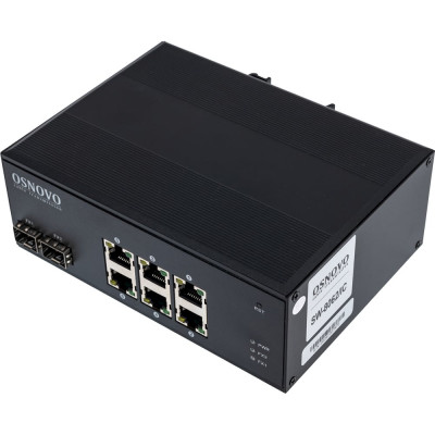 Промышленный PoE коммутатор OSNOVO SW-8062/IC Gigabit Ethernet на 8 портов sct0888
