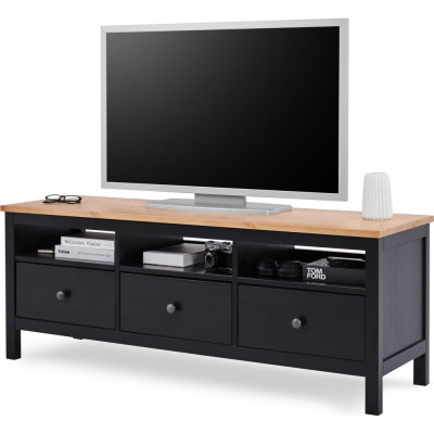 ТВ-тумба Лузалес КЫМÖР 148х57х47 см, черный/светло-коричневый 5031150212
