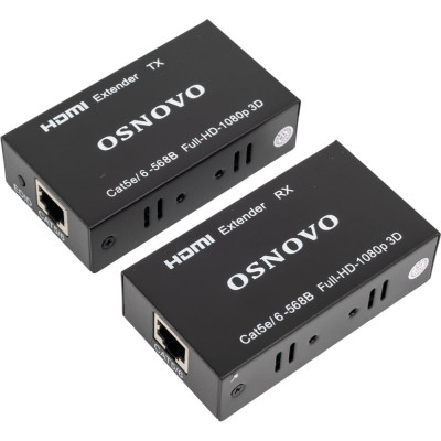 Комплект для передачи OSNOVO TA-Hi/1+RA-Hi/1 HDMI по одному кабелю витой пары CAT5e/6 до 50м. sct1480