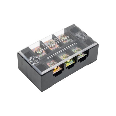 Клеммная колодка винтовая Pro Legend с крышкой, 6 контактов, М4, 25 А, 600 В, 10 AWG, 6 мм2, 5 шт. PL3835_5
