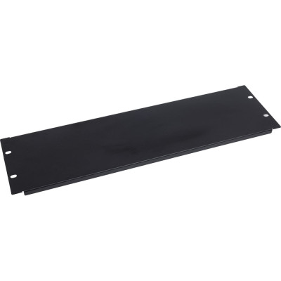 Панель заглушка NTSS 3U крепление 19 3U, черный RAL 9005 NTSS-FUB-3U-BL