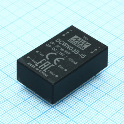 DC/DC преобразователь DCWN03E-15 Mean Well Т02695797