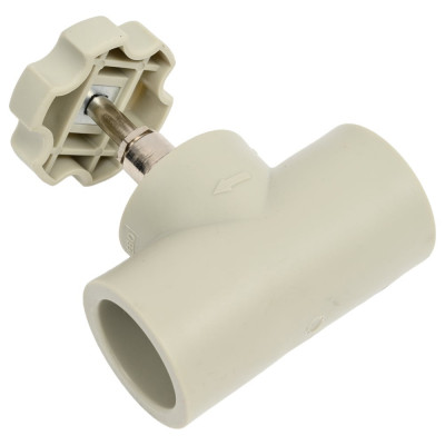 Вентиль TEBO PPR 32 мм серый 031060304