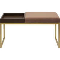 Банкетка GreenWeen ALBA BOX золотая, Mocco, BrownBox, 850x400x450 GW-ALBABOX-MOCBROWN-850G