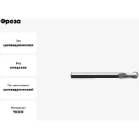 Фреза AL-2B-R6.0 YK30F ZCC-CT 00001207468