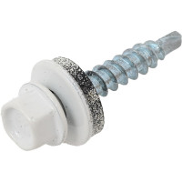 Саморез с шайбой epdm BEFAST уменьшенное сверло, окрашенный ral 9003 4.8x29 мм, 250 шт. C90034829250S