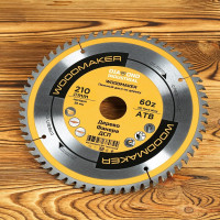 Диск пильный по дереву Woodmaker 210x30 мм, Z=60, атв Diamond Industrial DIDD210Z60